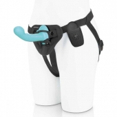 Голубая изогнутая насадка 6in Remote Control Ripple P-Spot G-Spot на черных трусиках - 16 см. - Pegasus - купить с доставкой в Волгодонске
