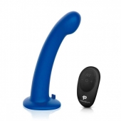 Синяя насадка Remote Control P-Spot G-Spot с черными трусиками - 20 см. - Pegasus - купить с доставкой в Волгодонске