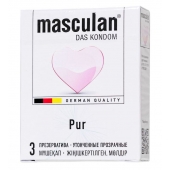Супертонкие презервативы Masculan Pur - 3 шт. - Masculan - купить с доставкой в Волгодонске
