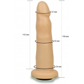 Телесная насадка Harness - 15,8 см. - LOVETOY (А-Полимер) - купить с доставкой в Волгодонске