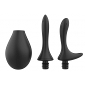 Черный анальный душ Nexus Anal Douche Set с 2 сменными насадками - Nexus Range - купить с доставкой в Волгодонске