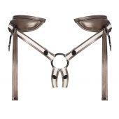 Бронзовый пояс для насадок Desirous Harness - Strap-on-me - купить с доставкой в Волгодонске