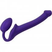 Фиолетовый безремневой страпон Silicone Bendable Strap-On - size S - Strap-on-me - купить с доставкой в Волгодонске