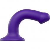 Фиолетовый фаллоимитатор-насадка Strap-On-Me Dildo Dual Density size M - 18 см. - Strap-on-me - купить с доставкой в Волгодонске