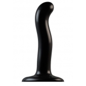 Черный фаллоимитатор-насадка Strap-On-Me P G spot Dildo size S - 16,4 см. - Strap-on-me - купить с доставкой в Волгодонске