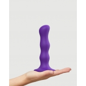 Фиолетовая насадка Strap-On-Me Dildo Geisha Balls size M - Strap-on-me - купить с доставкой в Волгодонске