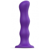 Фиолетовая насадка Strap-On-Me Dildo Geisha Balls size M - Strap-on-me - купить с доставкой в Волгодонске