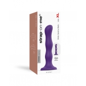 Фиолетовая насадка Strap-On-Me Dildo Geisha Balls size XL - Strap-on-me - купить с доставкой в Волгодонске