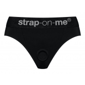 Черные трусики для насадок Heroine Lingerie Harness - size L - Strap-on-me - купить с доставкой в Волгодонске