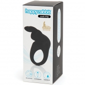 Черное эрекционное виброкольцо Happy Rabbit Rechargeable Rabbit Cock Ring - Happy Rabbit - в Волгодонске купить с доставкой