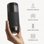 Черный мастурбатор с контролем всасывания Arcwave Pow Stroker - Arcwave - в Волгодонске купить с доставкой