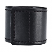 Хомут-утяжка для мошонки из искусственной кожи на липучке VELCRO BALL STRETCHER- 4 см. - BlueLine - в Волгодонске купить с доставкой
