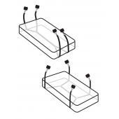 Фиксаторы для кровати WRAPAROUND MATTRESS RESTRAIN - Pipedream - купить с доставкой в Волгодонске