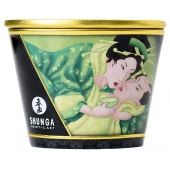 Массажная свеча Exotic Green Tea с ароматом зелёного чая - 170 мл. - Shunga - купить с доставкой в Волгодонске