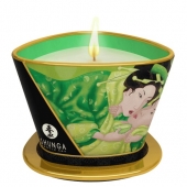 Массажная свеча Exotic Green Tea с ароматом зелёного чая - 170 мл. - Shunga - купить с доставкой в Волгодонске