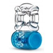 Синее эрекционное виброкольцо Pleaser Rechargeable C-Ring - Blush Novelties - в Волгодонске купить с доставкой