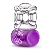 Фиолетовое эрекционное виброкольцо Pleaser Rechargeable C-Ring - Blush Novelties - в Волгодонске купить с доставкой