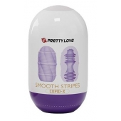 Сиреневый мастурбатор-яйцо Smooth Stripes - Baile - в Волгодонске купить с доставкой
