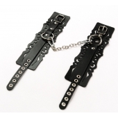 Узорчатые кожаные оковы с регулируемыми ремешками - Crazy Handmade - купить с доставкой в Волгодонске