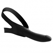 Черный кляп-страпон Masters Mini Face Fuck Strap-On - 14 см. - XR Brands - купить с доставкой в Волгодонске