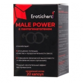 Капсулы для мужчин Erotichard male power с пантогематогеном - 20 капсул (0,370 гр.) - Erotic Hard - купить с доставкой в Волгодонске