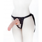 Реалистичный фаллос на поясе Harness - 20,5 см. - LOVETOY (А-Полимер) - купить с доставкой в Волгодонске