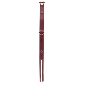 Бордовый ремень Halo Waist Belt - размер L-XL - Shots Media BV - купить с доставкой в Волгодонске