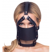 Черный намордник с кляпом-шаром Head Harness With A Gag - Orion - купить с доставкой в Волгодонске