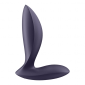 Фиолетовый анальный вибростимулятор Power Plug - Satisfyer - в Волгодонске купить с доставкой