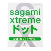 Презерватив Sagami Xtreme Type-E с точками - 1 шт. - Sagami - купить с доставкой в Волгодонске