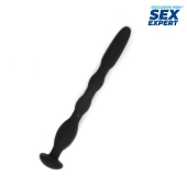 Черный силиконовый уретральный стимулятор - 10 см. - Sex Expert - купить с доставкой в Волгодонске
