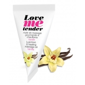 Съедобное согревающее массажное масло Love Me Tender Vanilla с ароматом ванили - 10 мл. - Love to Love - купить с доставкой в Волгодонске