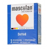 Презервативы с пупырышками Masculan Dotted - 3 шт. - Masculan - купить с доставкой в Волгодонске