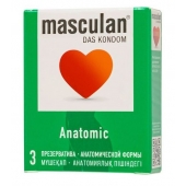 Презервативы анатомической формы Masculan Anatomic - 3 шт. - Masculan - купить с доставкой в Волгодонске