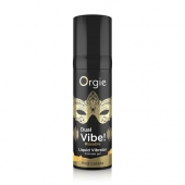 Съедобный гель Dual Vibe Pina Colada с эффектом вибрации и вкусом коктейля пина колада - 15 мл. - ORGIE - купить с доставкой в Волгодонске