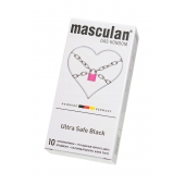 Ультрапрочные презервативы Masculan Ultra Safe Black - 10 шт. - Masculan - купить с доставкой в Волгодонске