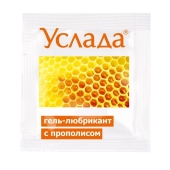 Гель-лубрикант «Услада с прополисом» - 3 гр. - Биоритм - купить с доставкой в Волгодонске