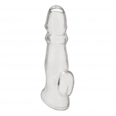 Прозрачная насадка для пениса Girthy Penis Enhancing Sleeve Extension - 17,1 см. - BlueLine - в Волгодонске купить с доставкой