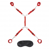 Красная фиксация на матрас Classic Bedspreader - Lux Fetish - купить с доставкой в Волгодонске