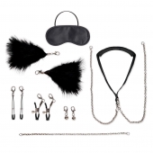 Большой эротический набор из 12 предметов Interchangeable Collar   Nipple Clips Set - Lux Fetish - купить с доставкой в Волгодонске