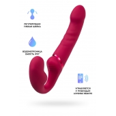 Малиновый безремневой страпон Lapis - 23 см. - Lovense - купить с доставкой в Волгодонске