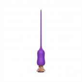 Фиолетовый тонкий стимулятор Nipple Vibrator - 23 см. - I-MOON - купить с доставкой в Волгодонске