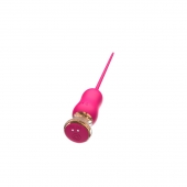 Розовый тонкий стимулятор Nipple Vibrator - 23 см. - I-MOON - купить с доставкой в Волгодонске