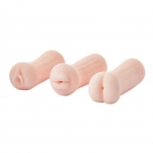 Набор из 3 мастурбаторов The Girl Next Door Tina - Dream Toys - в Волгодонске купить с доставкой