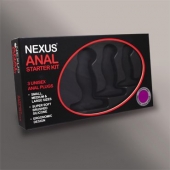 Набор из 3 массажеров простаты чёрного цвета NEXUS ANAL STARTER KIT - Nexus Range - в Волгодонске купить с доставкой