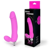 Розовый безремневой страпон Sexy Friend - 1137 - купить с доставкой в Волгодонске