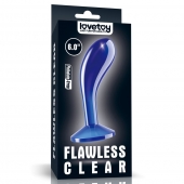 Синяя анальная втулка Flawless Clear Prostate Plug 6.0 - 15 см. - Lovetoy - в Волгодонске купить с доставкой