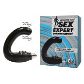 Чёрный массажёр простаты серии Sex Expert - Sex Expert - в Волгодонске купить с доставкой