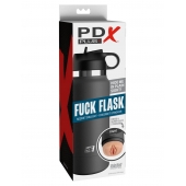 Серый мастурбатор в виде бутылки F*ck Flask - Pipedream - в Волгодонске купить с доставкой