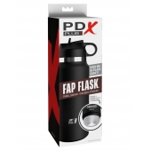 Черный мастурбатор в виде бутылки Fap Flask - Pipedream - в Волгодонске купить с доставкой